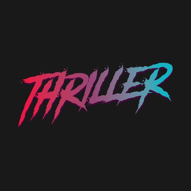 Thriller Typographic Design by petersarkozi82@gmail.com