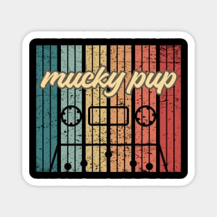 mucky pup cassette retro vintage Magnet