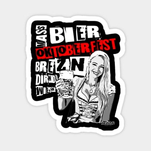 2reborn JEN Oktoberfest Bier Party Dirndl Wh Magnet