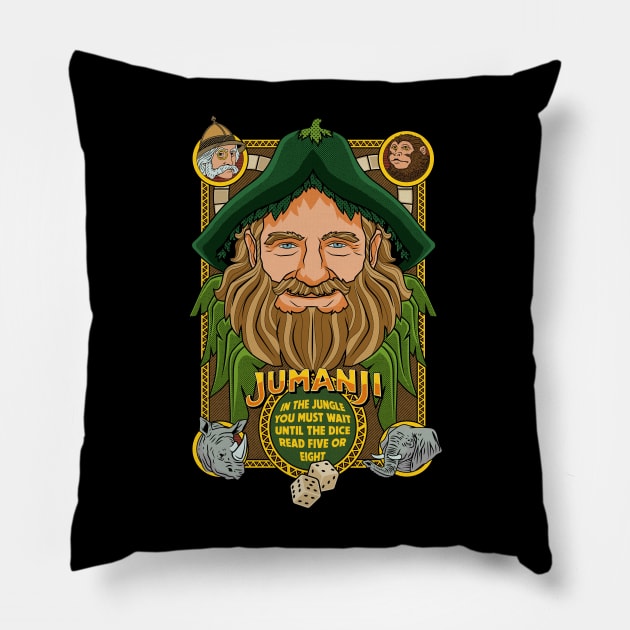 in the jungle you must wait Pillow by redwane