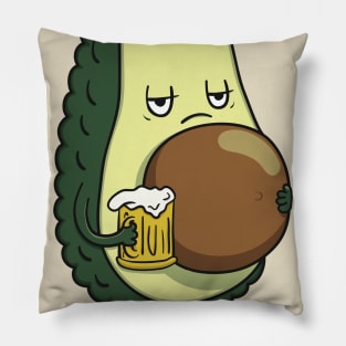 Beer-o-cado beer belly Pillow