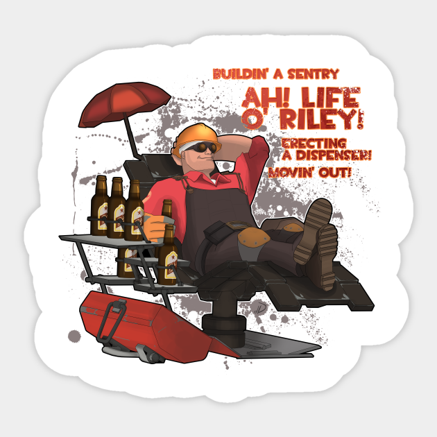 Discover Red Engineer - Team Fortress 2 - Engineer - Sticker