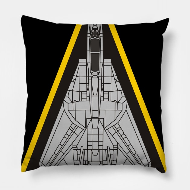 F14 Tomcat - VF31 Tomcatters Pillow by MBK