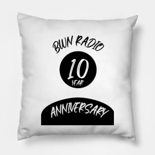 Bwn Radio 10 Year Anniversary Logo Pillow