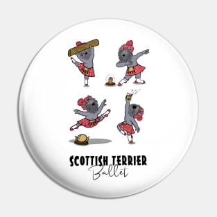 Scottish Terrier Ballet Pin