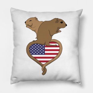 Gerbil USA (light) Pillow