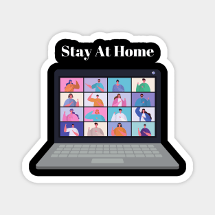 Stay At Home (Zoom) Magnet