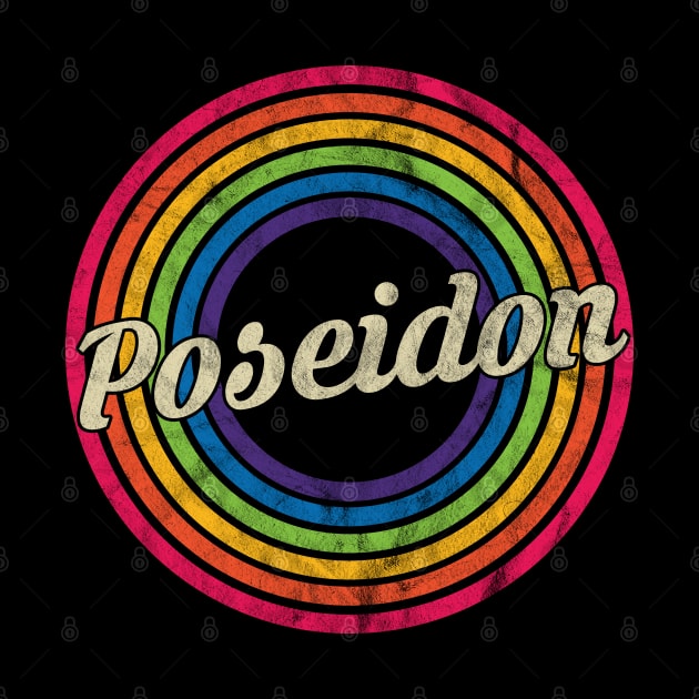 Poseidon - Retro Rainbow Faded-Style by MaydenArt