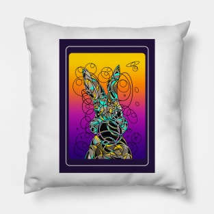 Rabbit illustrations Pillow