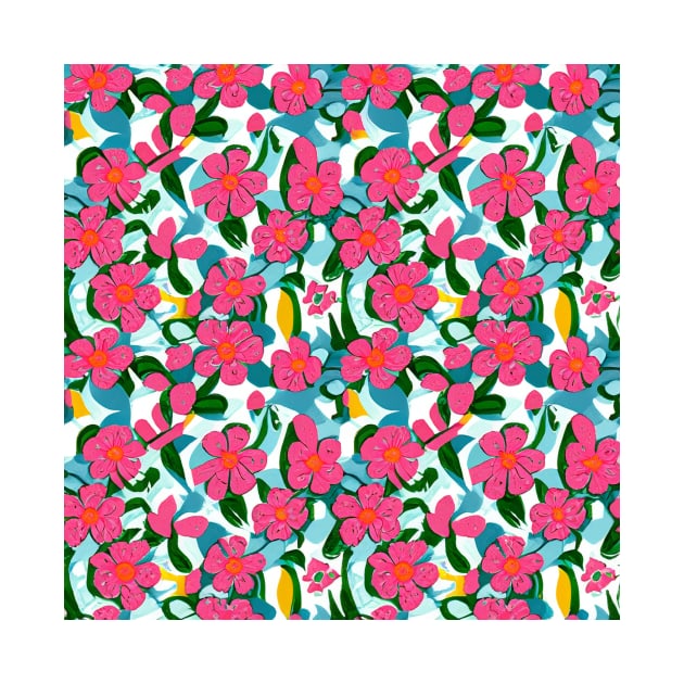 Flower Pattern - Spring Beautiful Flowers by RicoAlencar