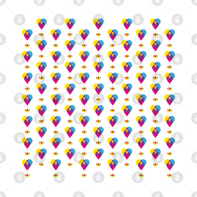 Love hot air balloon pattern by kindsouldesign