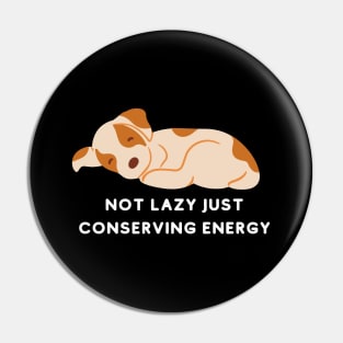 Not Lazy Just Conserving Energy Pin