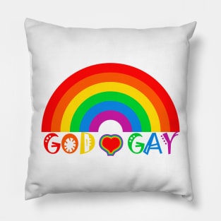 God Loves Gays Pillow