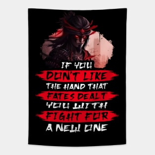 Samurai Motivation Quotes - Anime Shirt Tapestry