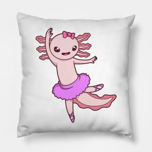 Comic Axolotl dances ballet - Ballerina Pillow