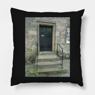 Marriage Lintel, Falkland, Scotland Pillow