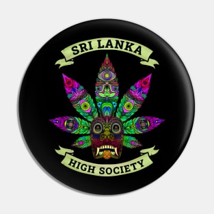 Sri Lanka Ganja Yaka Mask (Devil Mask) High Society iv Pin