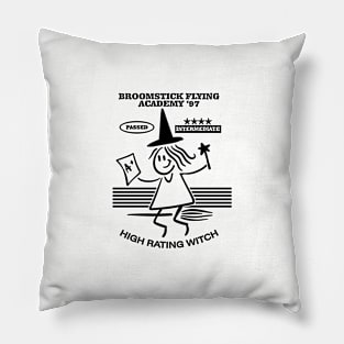 Flying Wizard Girl Magic Cute Cartoon Academy Tshirt Gift Pillow