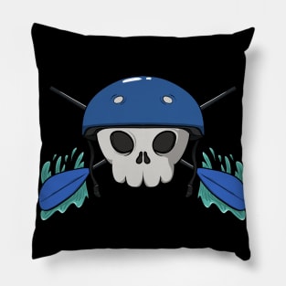 Rafting crew Jolly Roger pirate flag (no caption) Pillow