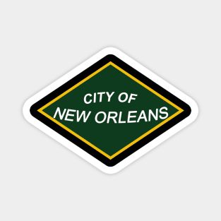 The City of New Orleans Railroad Magnet