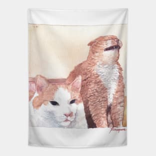 Can thold cat Tapestry