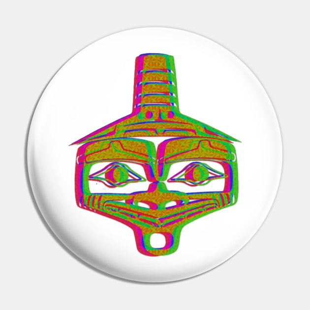 Mayan Alien Pin by indusdreaming