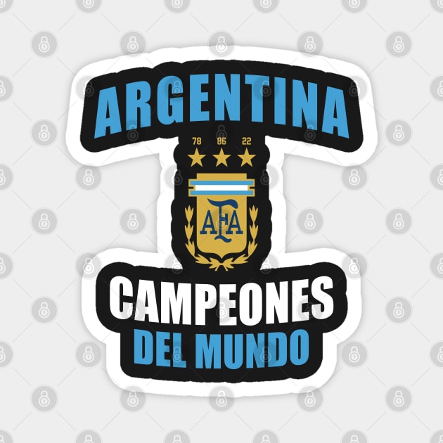 Argentina Champion World Cup 2022 Magnet by Zakzouk-store