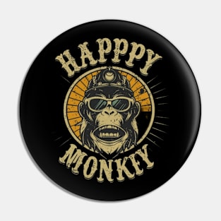 Happy Monkey Pin