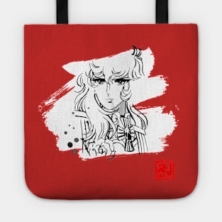 lady oscar white Tote