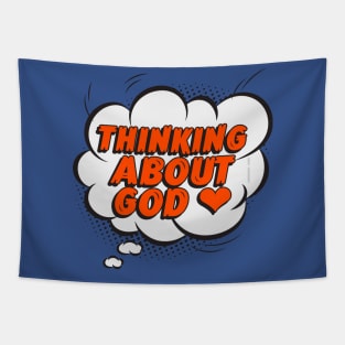 Thinking About God Tapestry