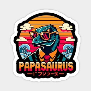 Raptor Wearing Shades Papasaurus Magnet