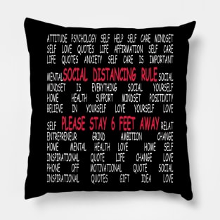 Social distancing rule please stay 6 feet away tshirt Pillow