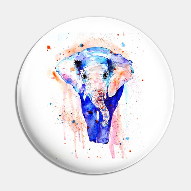 Elephant, colorful art Pin by Luba_Ost