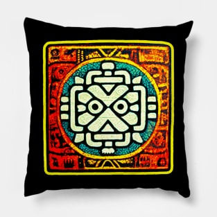 Mayan Art Symbol Pillow