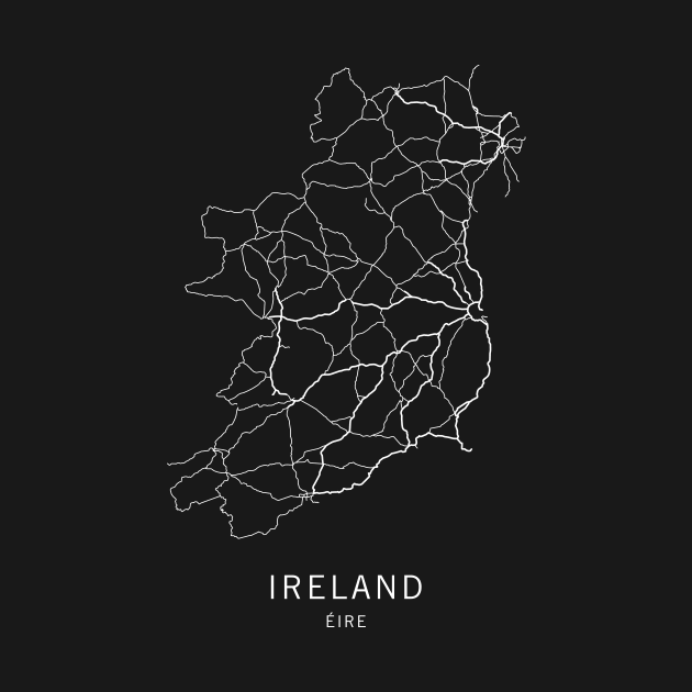 Ireland Road Map by ClarkStreetPress