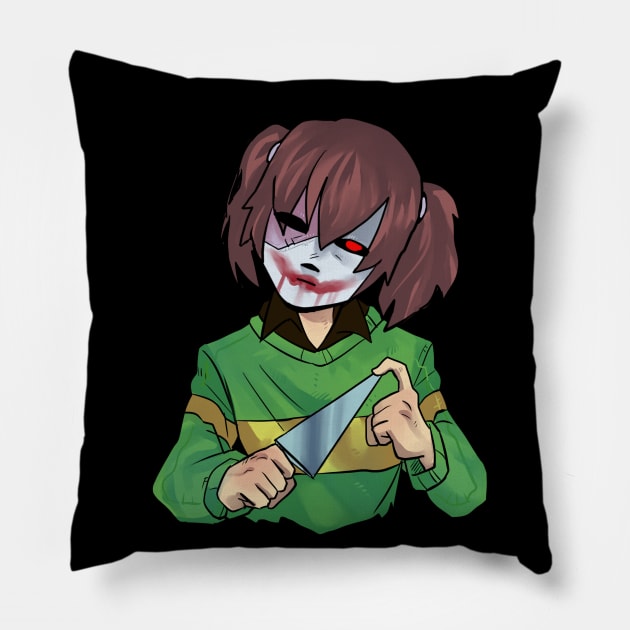 Chara [Sally Face] Pillow by WiliamGlowing