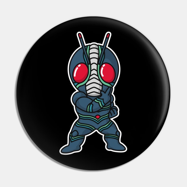 Kamen Rider J Chibi Style Kawaii Pin by The Toku Verse