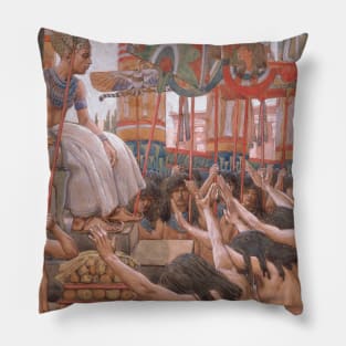 Joseph Dwelleth in Egypt by James Tissot Pillow