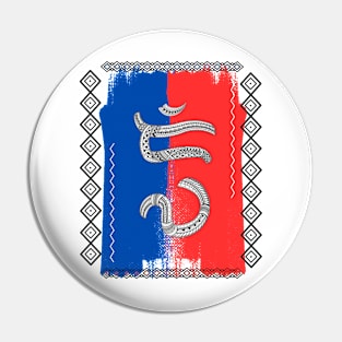 Philippine Flag / Baybayin word Diwa (Spirit / Sense) Pin