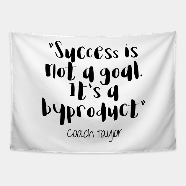 Friday Night Lights - Success is not a goal Tapestry by qpdesignco