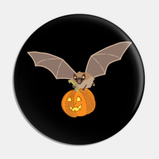 Bat and Pumpkin Pin