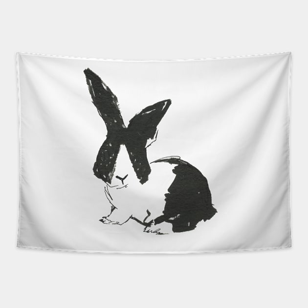 Bunny Doodle Tapestry by Bollocks