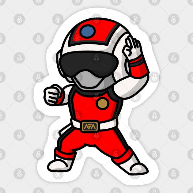 Red Flash Choushinsei Flashman Super Sentai Chibi Kawaii Style - Super ...