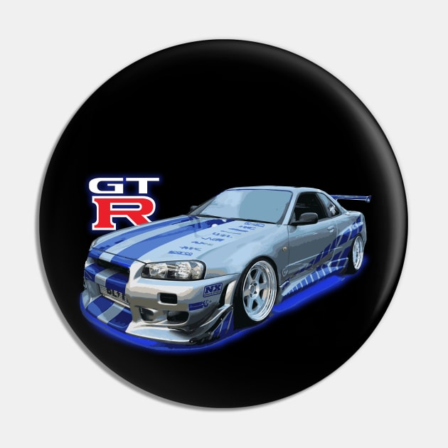 KV2 Athlete Silver JDM CAR R34 bnr34 V-SPEC v-spec II paul walker Pin by cowtown_cowboy