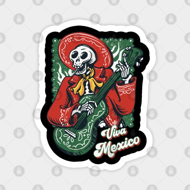 Funny Mexican Independence Day Music Mariachi Player Magnet by Emmi Fox Designs