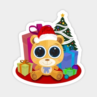 Teddy Bear  - Christmas Magnet