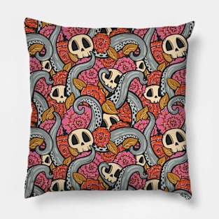 Kraken Floral Fear Pillow