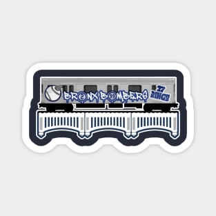 Bronx Bombers Subway Car Magnet