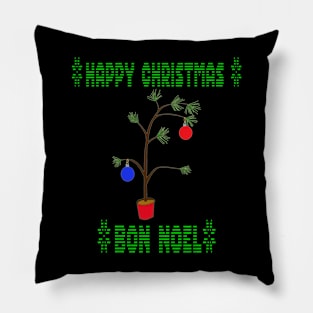 Ugly Christmas sweater - crap christmas tree, family christmas T shirt Pillow