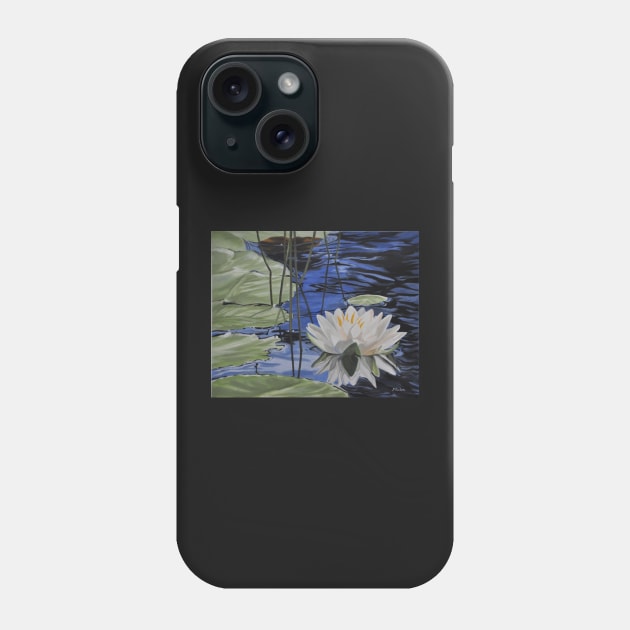 Waterlily on the Oxtongue River Phone Case by Judy Geller